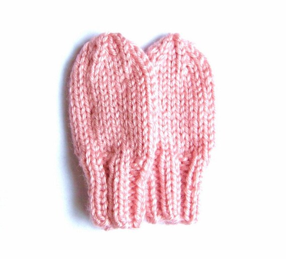 Preemie Baby Mittens for Newborn Infant 0 to 3 Months Rose