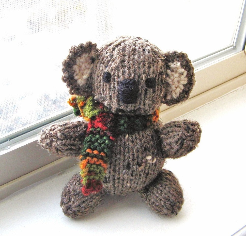 knitted koala toy