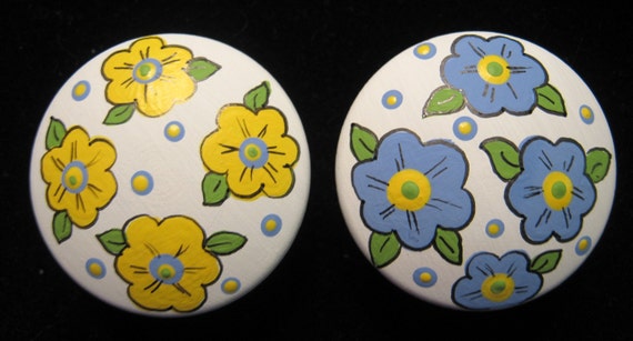 ready to ship blue and yellow chintz flowers ready to ship blue and yellow chintz flowers
