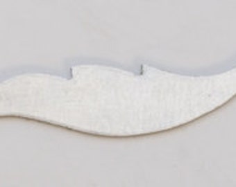 Nickel Silver 1 Inch Feather 24ga Package Of 6