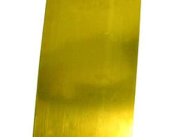 Brass Sheet 26ga 6 in. x 3 in. 0.41mm Thick New Lower Price