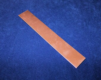 Copper Sheet 20ga 6 in. x 1 in. .80mm Thick