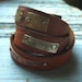 Leather & Metal Wrap Leather Cuff