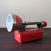 Vintage Red Dual Light Flashlight