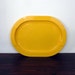 Vintage Yellow Modern Serving Tray / Retro Melamine