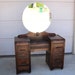RESERVED for Stacey Byham / Vintage 1930s Art Deco Vanity / Retro Wood Bedroom Furniture / Pick Up in Palm Springs, CA