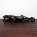 Vintage 1950s Ceramic Black Panther 24in. Long / Retro Home Decor Piece