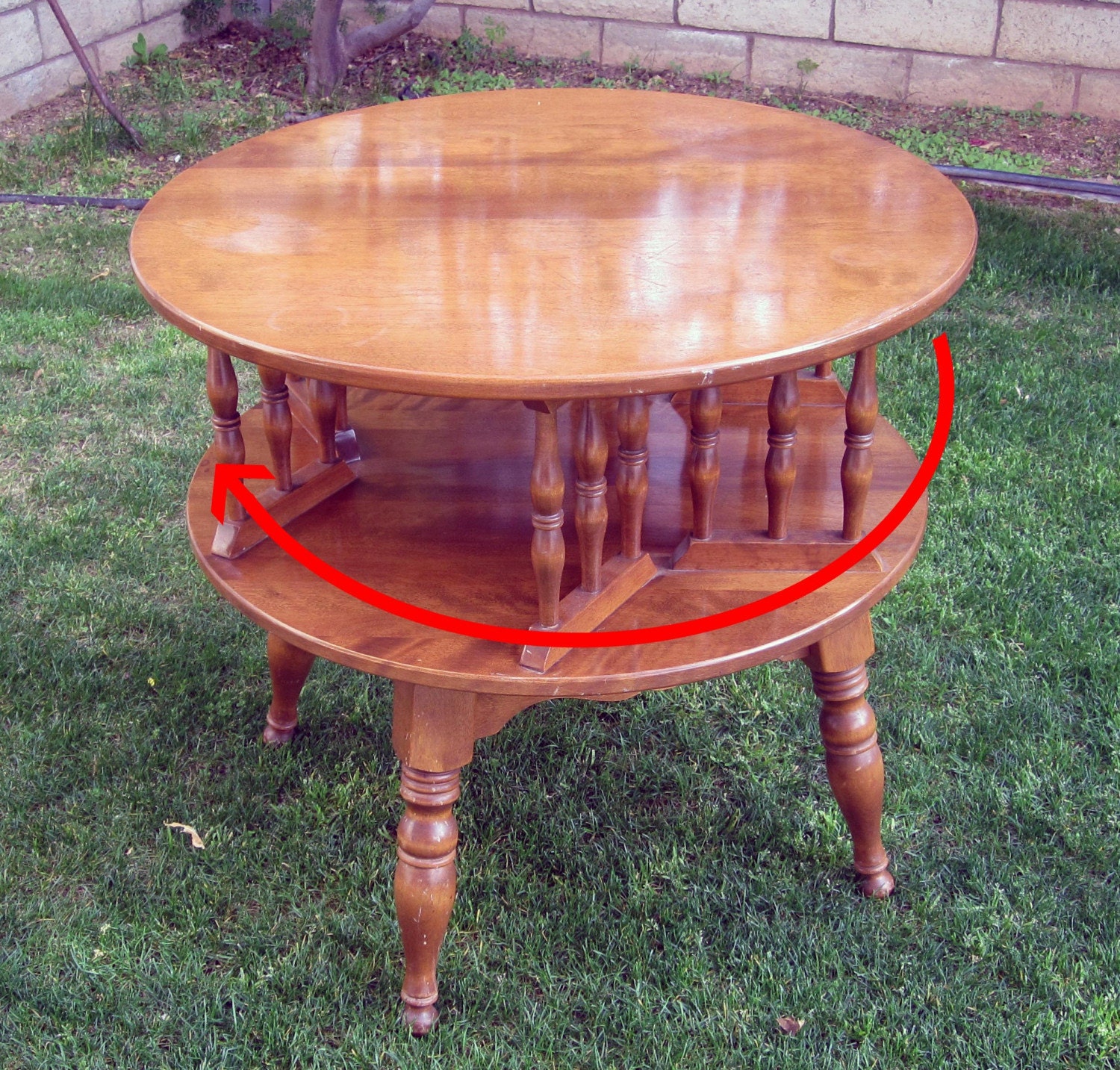 Vintage Baumritter Ethan Allen Rotating Coffee Table / by MidMod