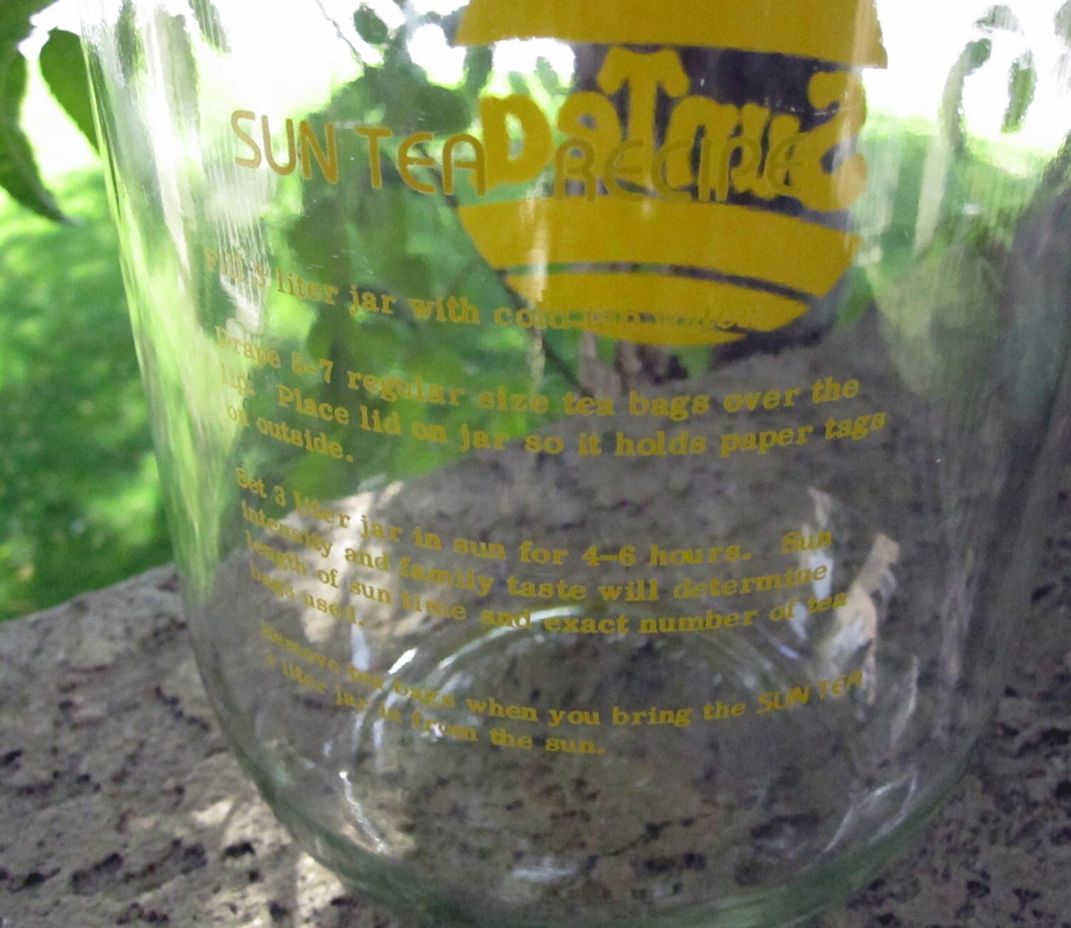 Vintage Sun Tea Jug / Retro Ice Tea Container