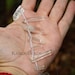 Rock Quartz Crystal Point Beads tumbled 20-40mm 7 inch (half strand)
