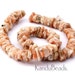 Peach MoonStone rough chip nugget Beads 12mm 16 inch strand