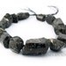 SALE - 1/2 PRICE - Giant Black Tourmaline rough Chunk Nuggets 15-50 mm 15 inch strand very rare (aprox 13-15 beads)