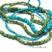 BLUE Kingman Arizona Turquoise, Chip Nugget beads 6mm 15 inch strand all natural
