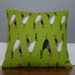 special listing for Colette - Crowing in Chartreuse, Candy Pink, Black, and White - home decor fabric --- pillow cover
