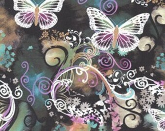 Filigree Flutter Multi Michael Miller Fabric, Choose your cut