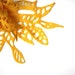 Nuno felted shawl wrap scarf Yellow Dandelion wool silk lacy leaf floral SUN