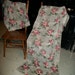 RESERVED for JENNIFER - Lovely Vintage Green and Red Floral Barkcloth Curtains from Rustysecrets