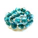 Emerald Green Pebbles Beadset - Handmade Lampwork Beads