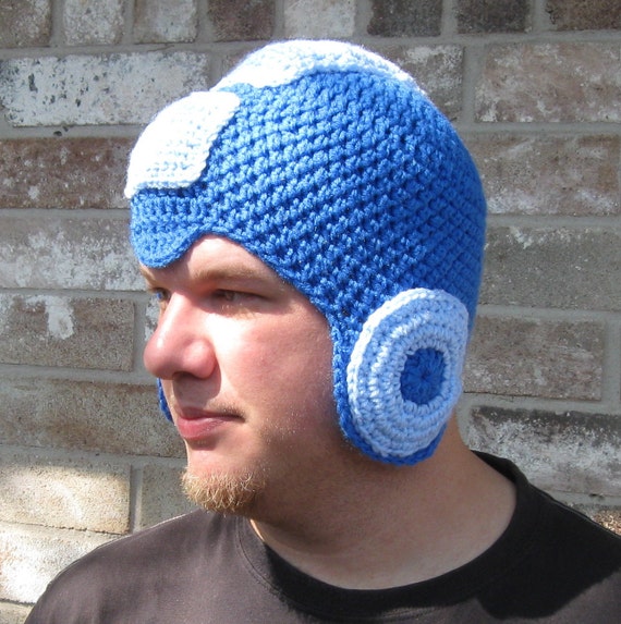 Megaman Crochet Hat