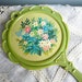 Vintage Hand Mirror Flower 1920s