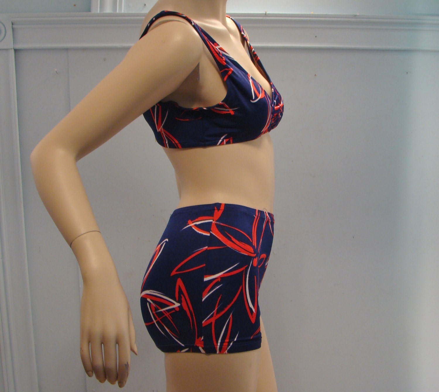 high waist boyshort bikini