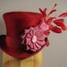 ON SALE Mini Top Hat - Sweetheart Red 'Belle Epoch'