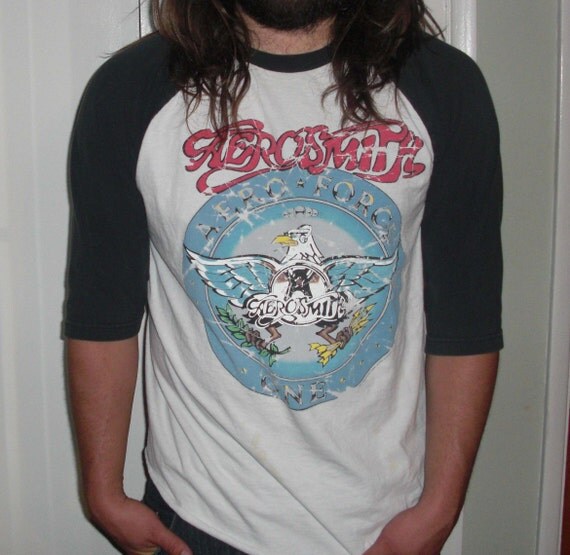aerosmith baseball tee