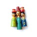 Cast of Characters .. vintage wood people from Egypt .. set of four