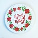 50s Vintage Musical Cake Cupcake Plate .. Music Box Sound Happy Birthday