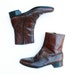 70s Vintage Boots Mens 9 D Leather Ankle Boot "Mod Squad"
