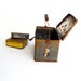 Antique Tobacco Tins Lunch Pail set of three Rusty