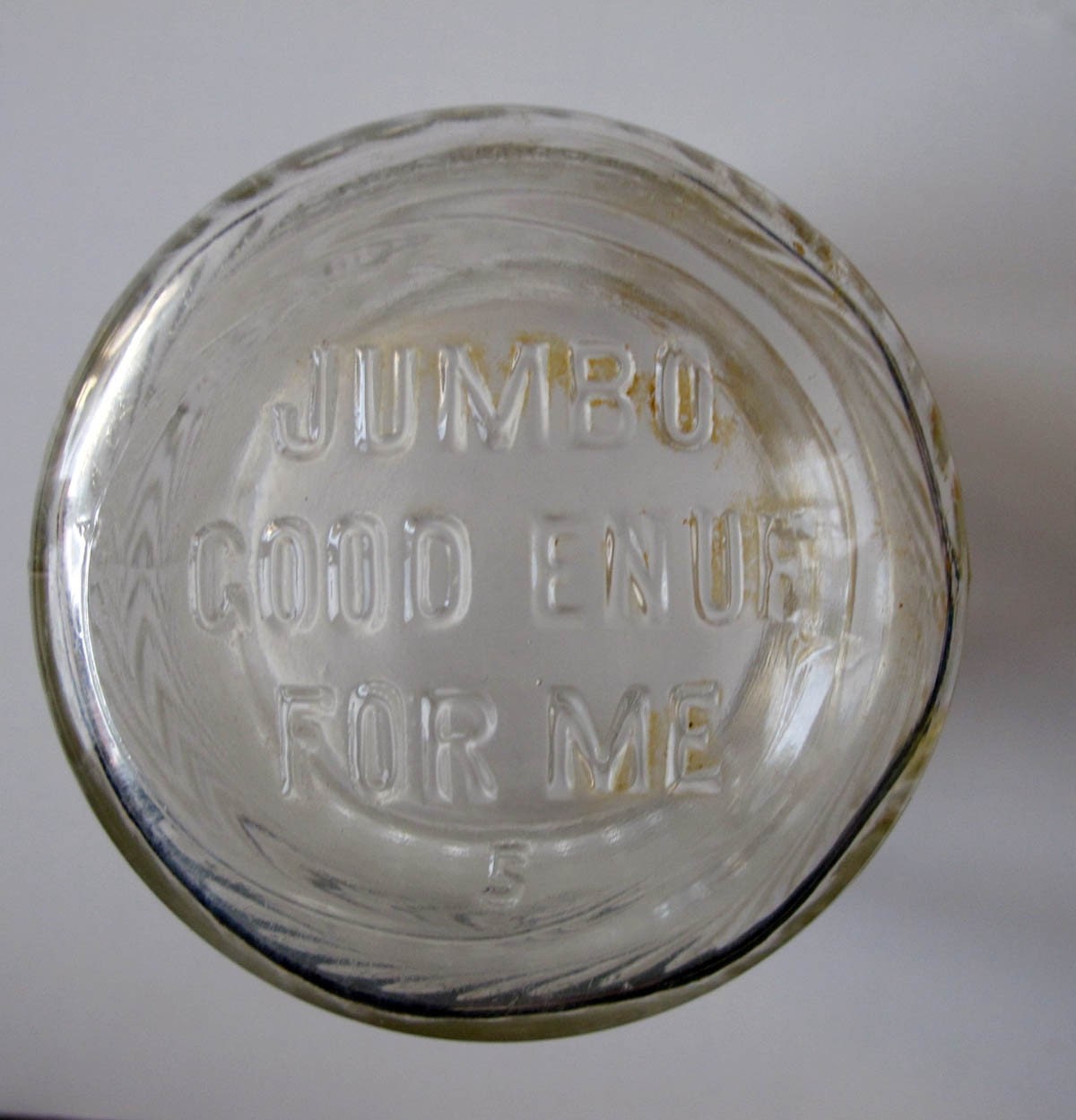 Jumbo Peanut Butter Jar from the 1930s