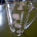 Mid Century Pink Geometric Glass Pitcher, Corning, Mad Men Barware