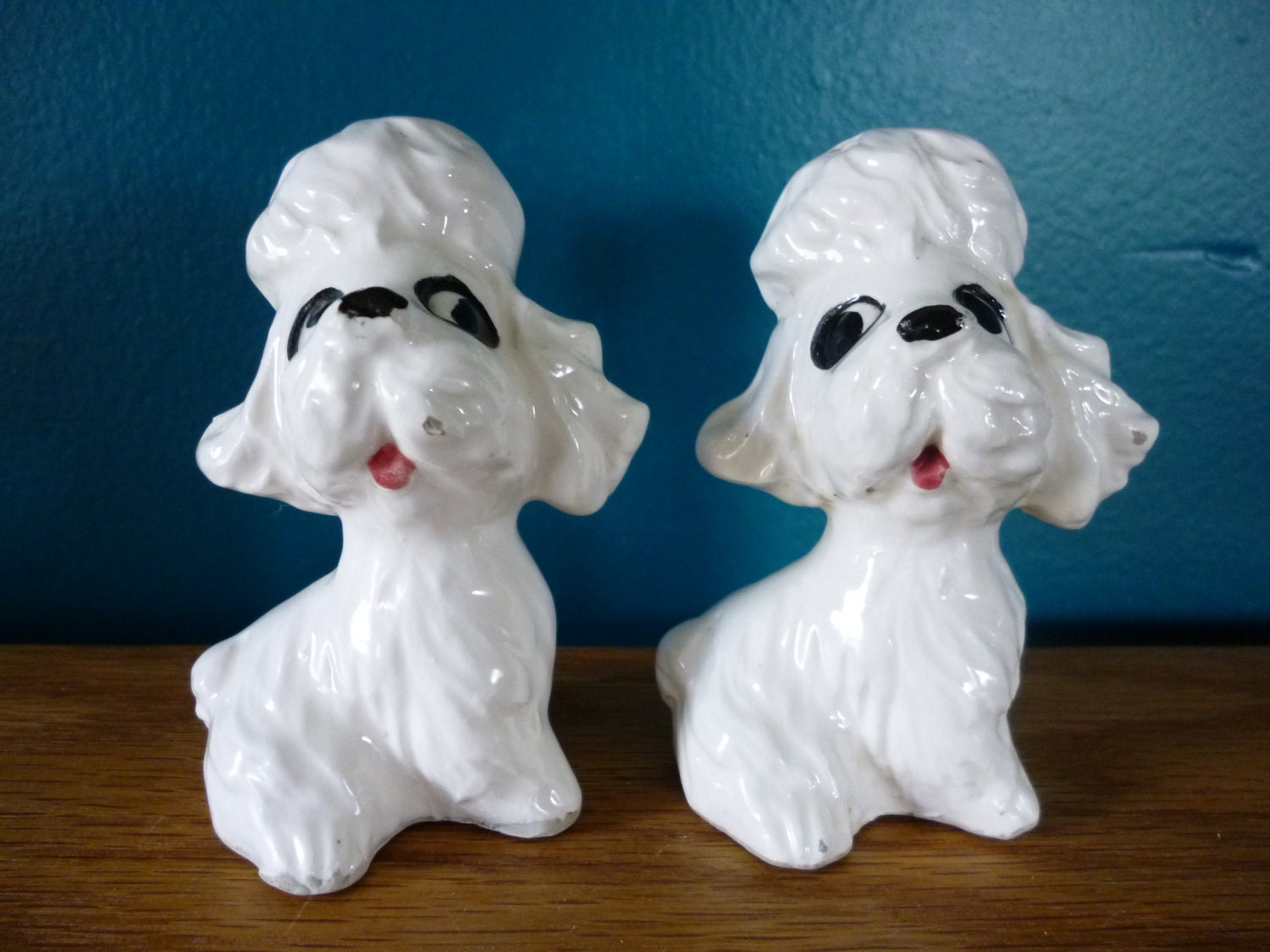 Vintage French Poodle Salt and Pepper Shakers