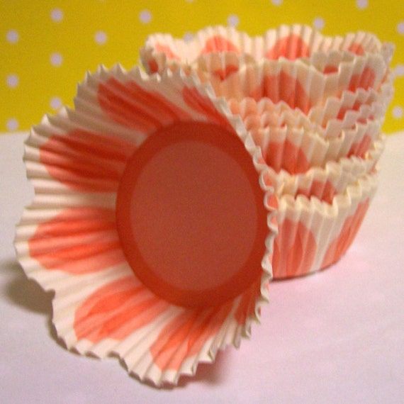 Tulip Cupcake Liners 75 Peach Colored