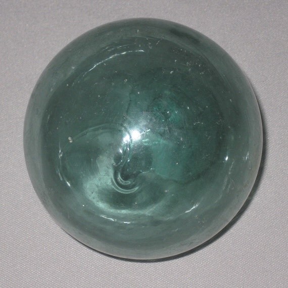 Items similar to Vintage Fishing Net Float, Glass Ball, Marked on Etsy