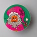 Vintage Santa Puzzle - Springbok 7" Circular Jigsaw Puzzle - Have A Happy by Sandy Miller - Holiday thingies - 1969