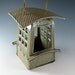 Modern Bird Feeder / Ceramic / Birds /Celadon Green / 401