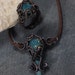 OOAK Melete - wire wrapped ring and necklace set