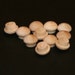 100 - MUSHROOM BUTTON - 1/4 inch unfinished wood