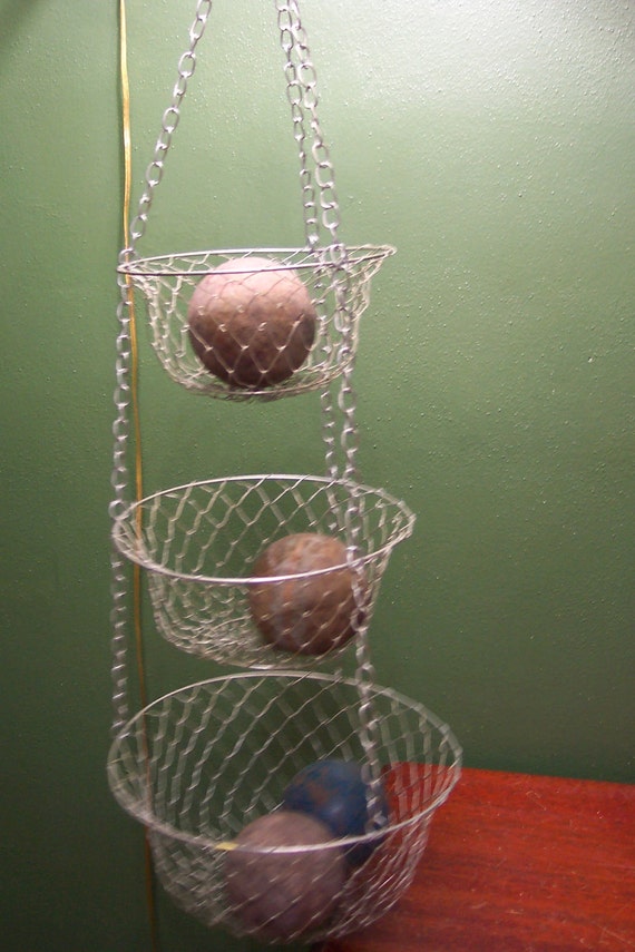 Wire Mesh Baskets Silver Colored Wire Mesh 3 by LuRuUniques