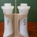 Vintage Tupperware Salt and Pepper Shakers with Carring Caddy