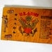 US Army Scrapbook Wood Covers Remembrance Snapshots Picture Album