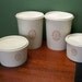 Tupperware Canister Set of 4 with Servalier Lids in Almond