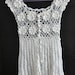 SALE Crochet Cotton Yarn Summer Top/Tunic - Cream