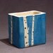 Hand Painted Aspen Tree Pencil Box Turquoise