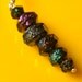 Silver and Dichroic Fused Lampwork Bookmark
