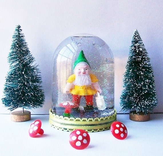 Gnorbert The Gnome Snow Globe