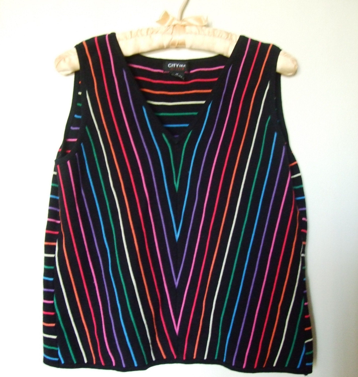 Cute Rainbow Sweater Vest Medium