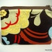 Small Zippered Purse - Credit Card . Business Card Holder . Coin Purse . Ready to Ship